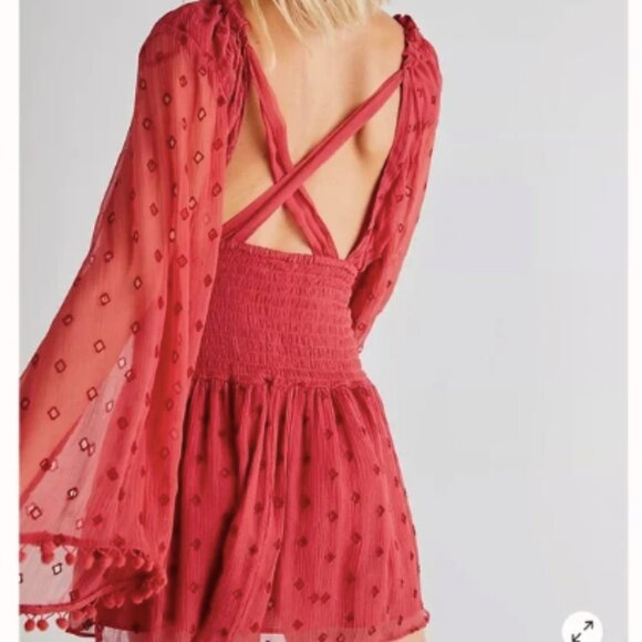 Free People Red Mini Dress - Picture 12 of 14
